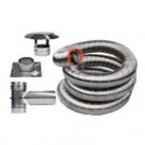 4"Ø X 25' VORTEX STAINLESS FLEX LINER KIT FOR APPLIANCE