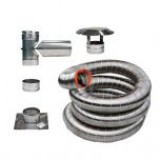 6"Ø X 25' VORTEX STAINLESS FLEX LINER KIT FOR APPLIANCE