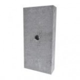 4'' X 8'' X 1 1/4'' REFRACTORY BRICK WITH HOLE