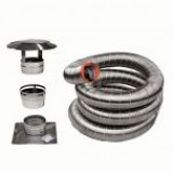 6"Ø X 25' VORTEX STAINLESS FLEX LINER KIT FOR INSERTS