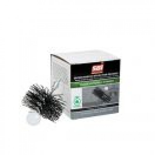 4" PELLET STOVE ROUND BRUSH (1/4"-20 THREAD)