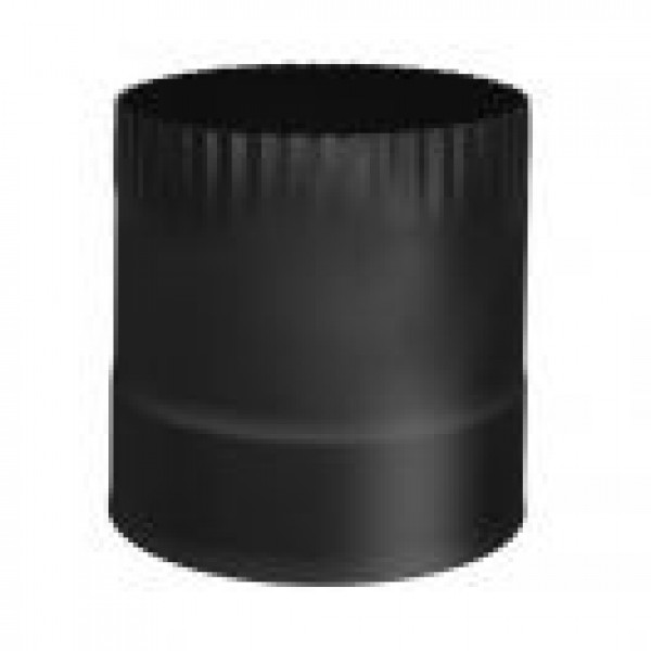 STOVE CONNECTOR SINGLE WALL BLACK PIPE - 6"Ø