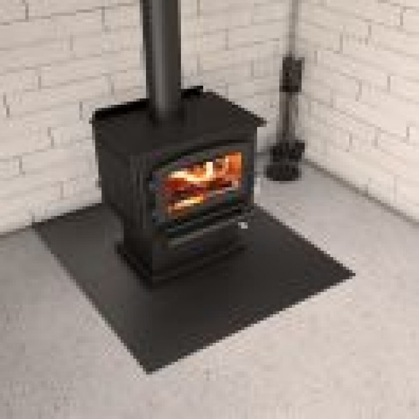 46 3/4'' X 54" BLACK STEEL HEARTH PAD