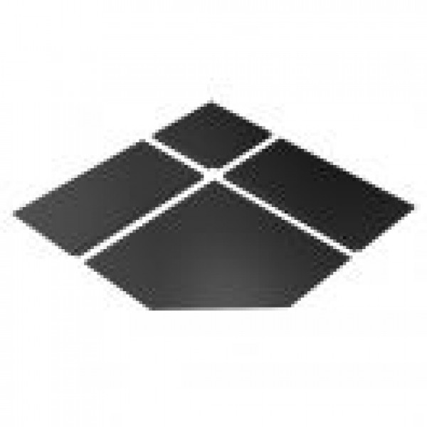 PROTECTION DE PLANCHER EN ACIER NOIR 54'' - COIN