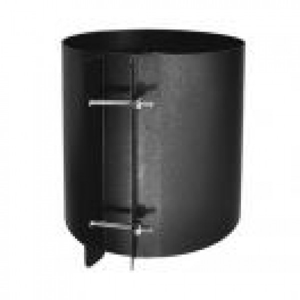 COUPLING SECTION SINGLE WALL BLACK - 6''Ø