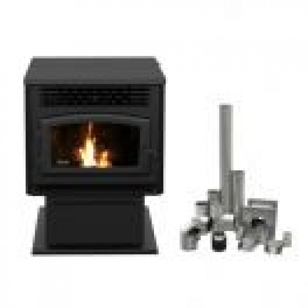 ECO-55 PELLET STOVE WITH 3" GROUND FLOOR KIT