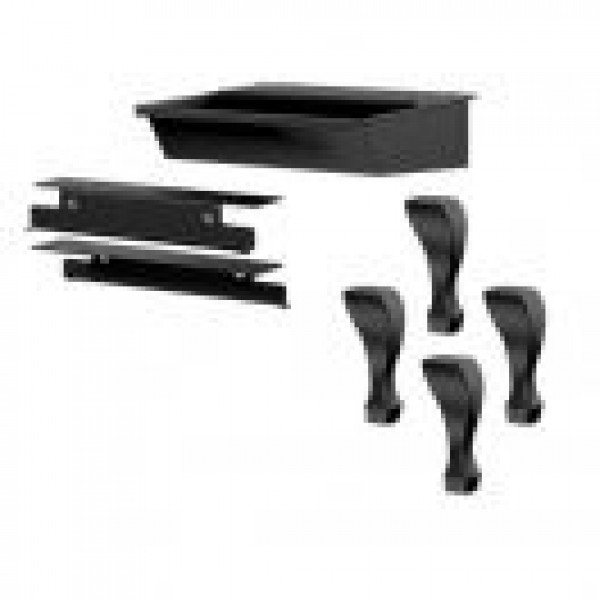 BLACK CAST IRON LEG KIT WITH ASH DRAWER AND SAFETY LID
