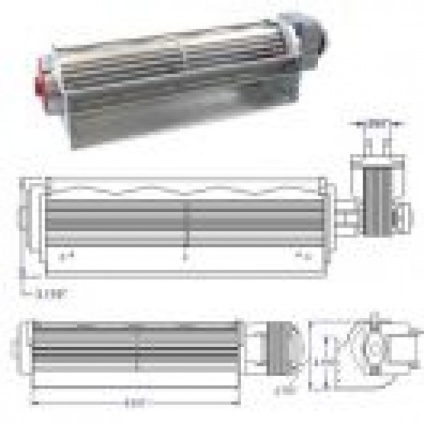 TANGENTIAL BLOWER 1800 115V-60hZ-30W (S) 90 CFM