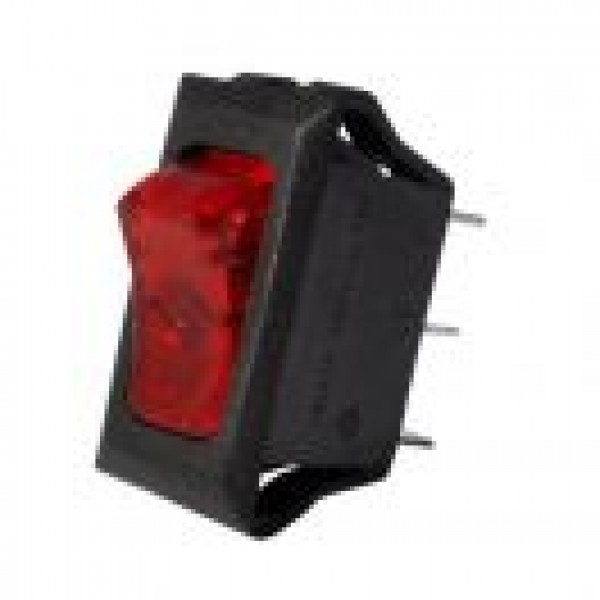 RED NEON ROCKER SWITCH