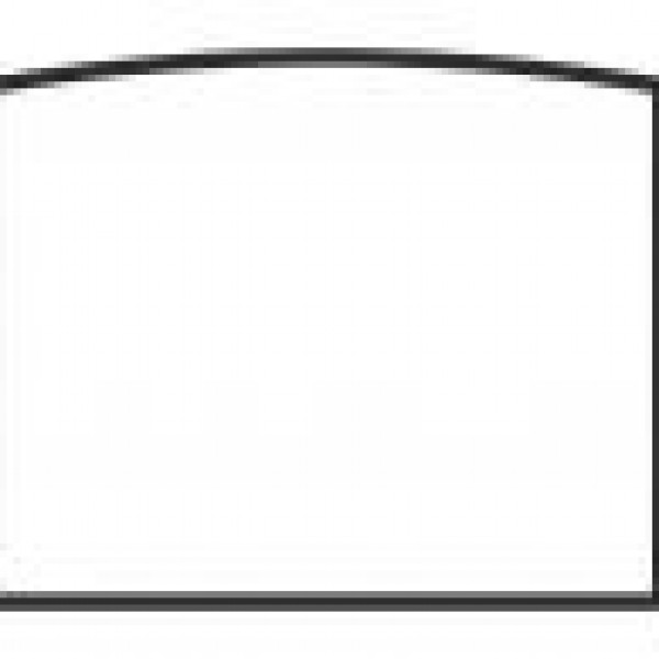 ARCHED GLASS WITH GASKET 15 1/2''W X 12 5/8''H