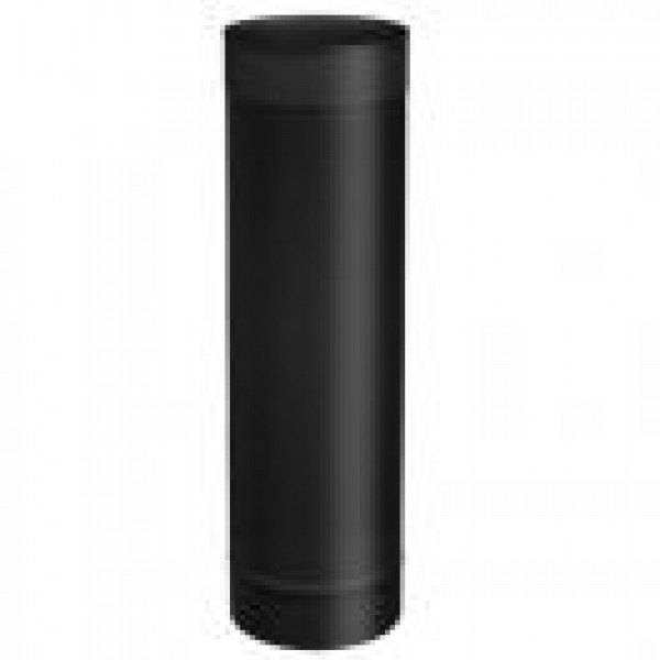 BLACK SINGLE WALL PIPE - 6''Ø X 12''L