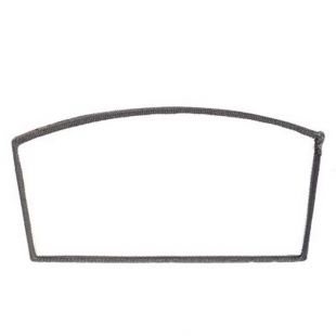 16 5/8" X 7 1/4" X 8 5/8" ARCHED REPLACEMENT GLASS WITH GASKET 