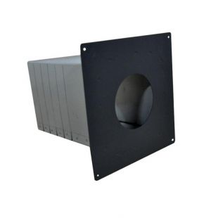 3" VORTEX PELLET BLACK WALL PASS-THRU 