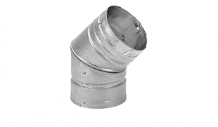 SIMPSON DURA-VENT 3" X 45° PELLET ELBOW (AC-3045) 