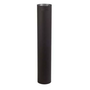 6'' X 18''L VORTEX DOUBLE WALL BLACK PIPE 