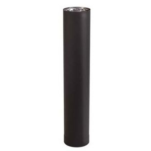 6'' X 24''L VORTEX DOUBLE WALL BLACK PIPE 