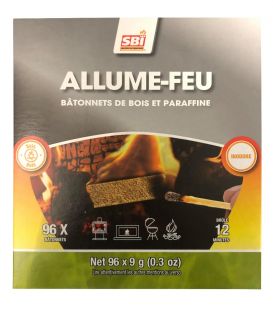 ALLUME-FEU EN BOIS ET PARAFFINE 