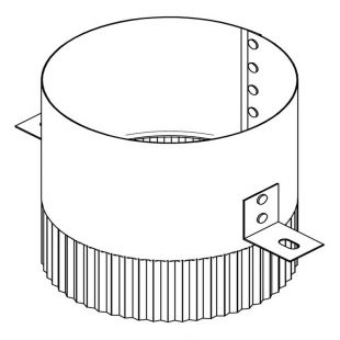 ADAPTATEUR 4'' POUR ENSEMBLE D'ENTRÉE D'AIR FRAIS 