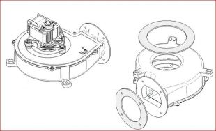 EXHAUST FAN WITH GASKETS 