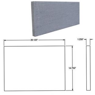 COUPE-FEU EN VERMICULITE 14 3/4'' X 20 1/8'' X 1 1/4'' 