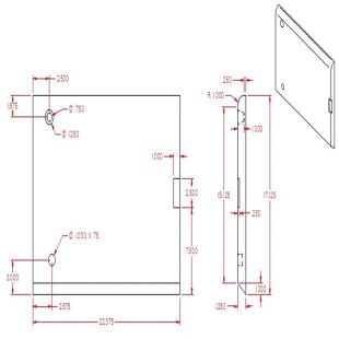 LEFT REFRACTORY SLAB 