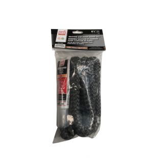 SILICONE AND 7/8" X 8' BLACK DOOR GASKET KIT 