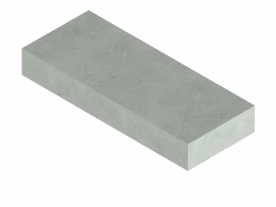 3 5/8" X 9'' X 1 1/4'' REFRACTORY BRICK 