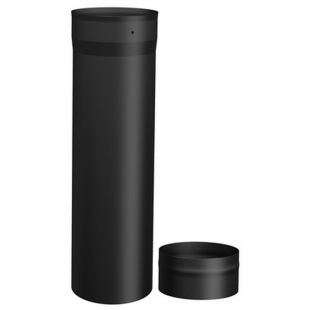 SLIP CONNECTOR SINGLE WALL BLACK PIPE - 6"Ø (4"-18") 