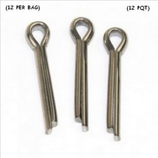 STAINLESS STEEL COTTER PIN 1/8" X 1 1/2" (12 UNITS) 