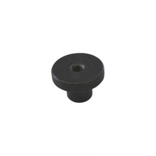 STEEL ROUND KNOB, 3/8"-16 THREADED 