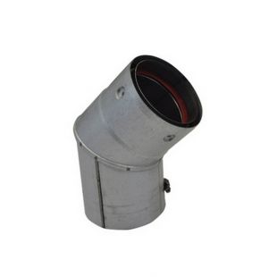 VORTEX 3" X 45° PELLET ELBOW (UNPAINTED) 