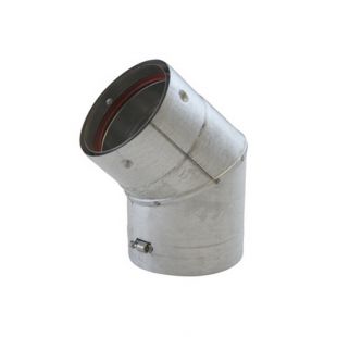 VORTEX 4" X 45° PELLET ELBOW (UNPAINTED) 